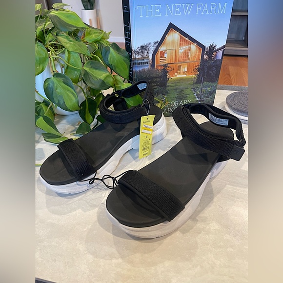 all in motion Shoes Nwt All In Motion Womens Michelle Hiking Black Platform Sandals Poshmark